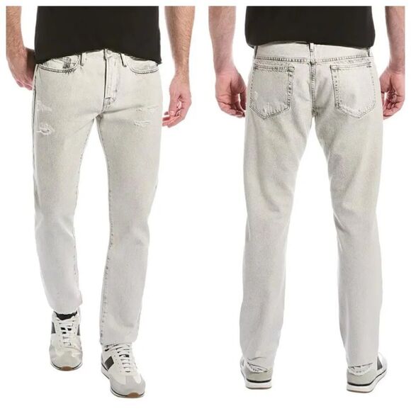 Frame Men's L'Homme Slim-Fit Mid-Rise Degradable Jeans Calverton 28 X 33 NWT - Picture 1 of 12